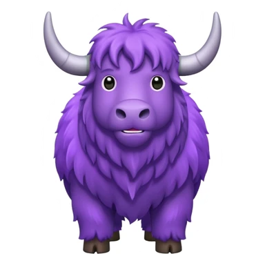 a purple yak sticker