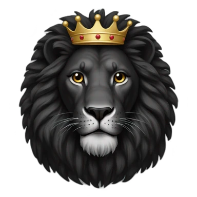 black Lion with crown sticker