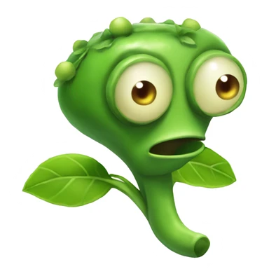 Peashooter from plants vs zombies sticker