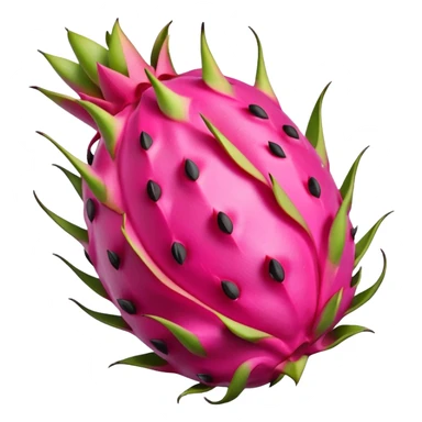 Dragon fruit emoji not spiny outside of dragonfruit no seeds no faves sticker