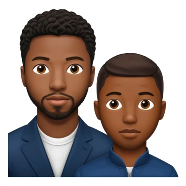 Chadwick boseman and Michael b Jordan together sticker