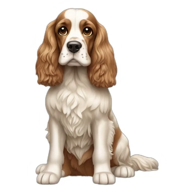 Dog-english-cocker-spaniel-full-body sticker