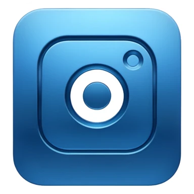 Instagram blue thick meta  symbol sticker