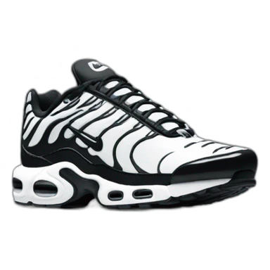 3D perspective nike tn black sticker