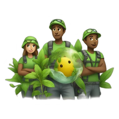 ecological team sticker