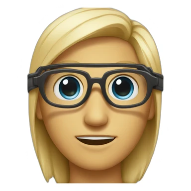 eyes emojie but with safety glasses sticker