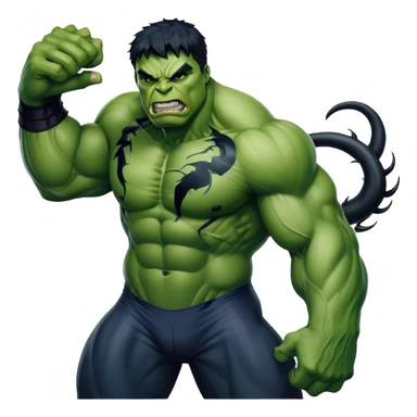 Hulk wear venom suit sticker