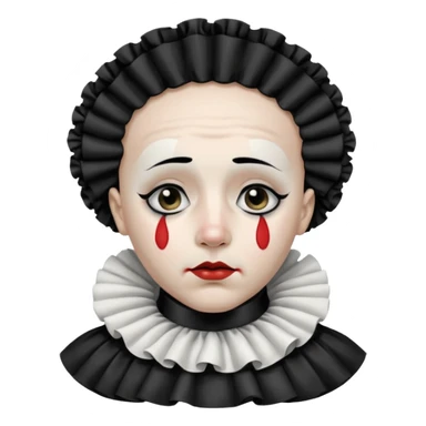 sad pierrot sticker