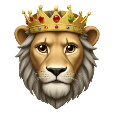 El Rey León CON UNA CORONA sticker