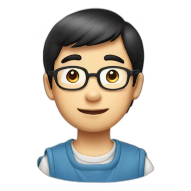 Nobita as a handsome boy  sticker