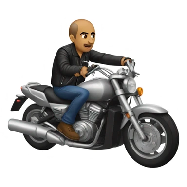 Zemmour on a motorcylce sticker