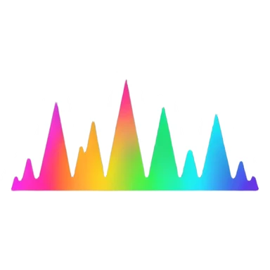 full black audio spectrum, the spectrum is white sticker