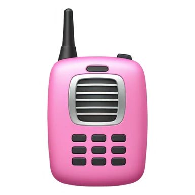 pink walkie talkie sticker