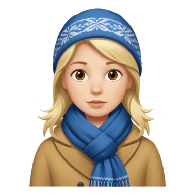 scandinavian girl in copenhagen sticker