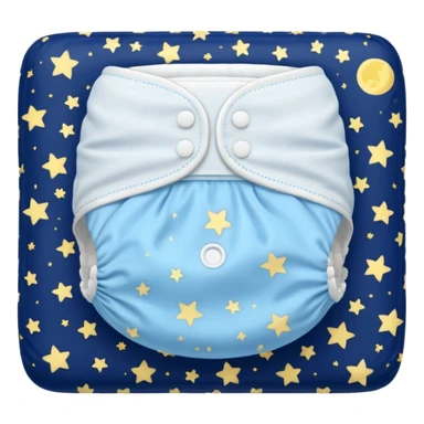 starry night diaper sticker