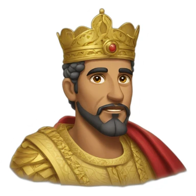 Moroccan king sticker