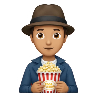 man movie theater sticker