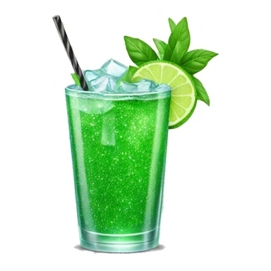 glitter mojito sticker