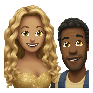 Beyoncé singing with Chappell Roan sticker