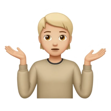 shrug shoulders

 sticker