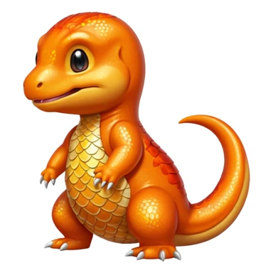 glitter pokemon charmander sticker