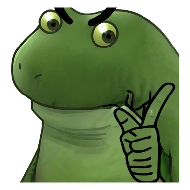 Dog with middle finger sticker