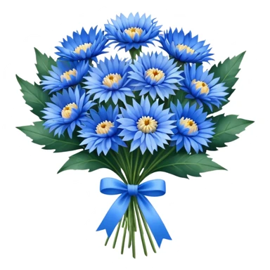 cornflower bouquet sticker