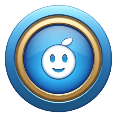 Bagde de certification  blue  sticker