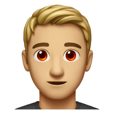 Red eyes emoji sticker