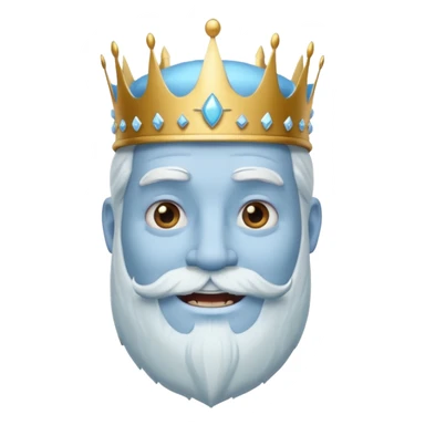 portrait of ice king sticker