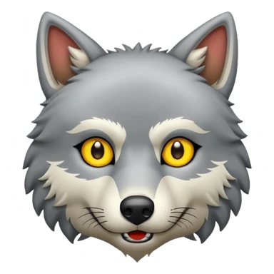Tráeme una imagen de un lobo enojado sticker