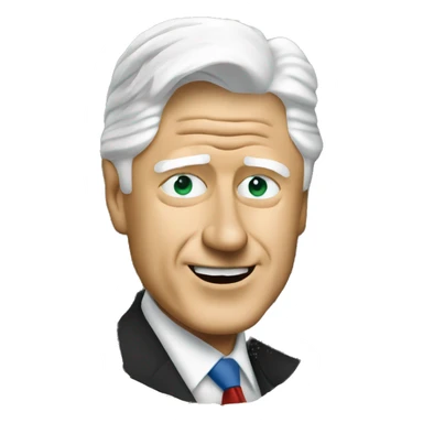 Bill Clinton whit money sticker