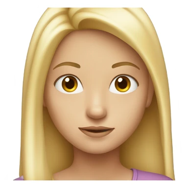blonde girl gazing at viewer sticker