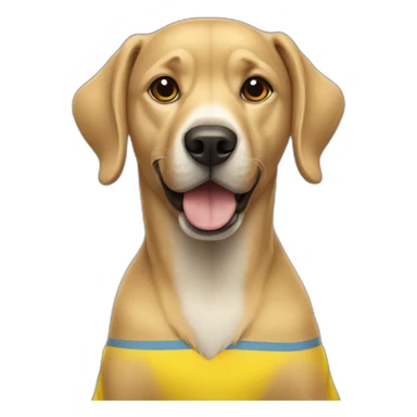 dog in Ukrainian T-shirt sticker