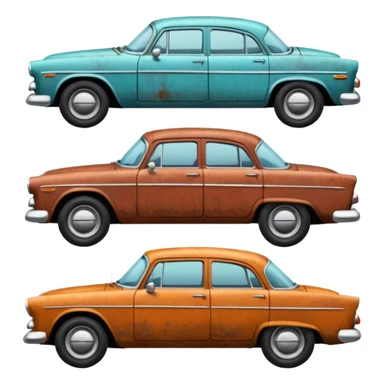 old cars sticker