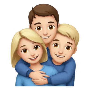 Couple hugs  sticker