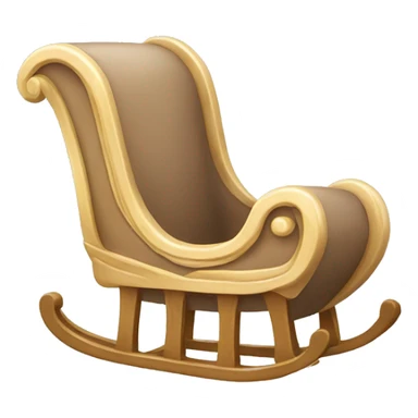 Beige sleigh ￼ sticker