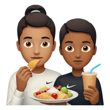 i want two person nicke eatche athore sticker