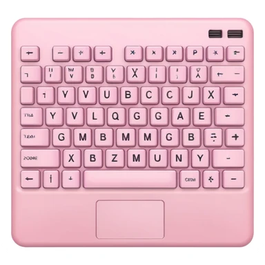 Pastel pink gaming computer keyboard sticker