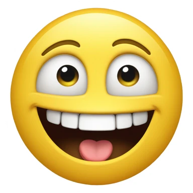 Grinning Face with Big Eyes
A yellow face with smiling eyes and a broad, open smile, showing upper teeth and tongue on some platforms. Often conveys general happiness and good-natured amusement. sticker