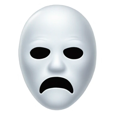 Ghost face mask  sticker