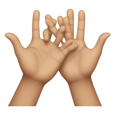 Two hands reaching each other sticker