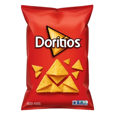 doritos red chips bag
 sticker