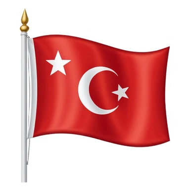 Turkish flag sticker