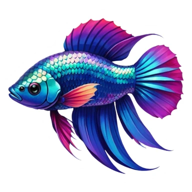 Betta balığı sticker
