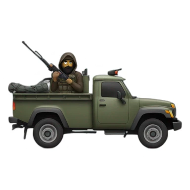 terrorist on a truck sticker