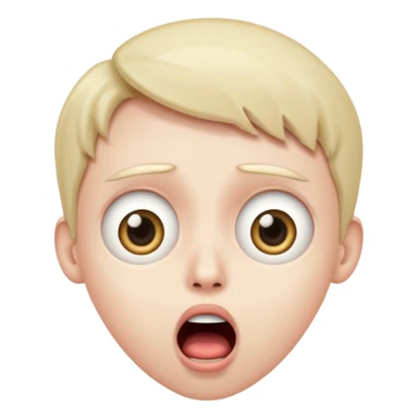 Shocked face sticker