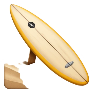 Surfboard Stuck in Sand sticker