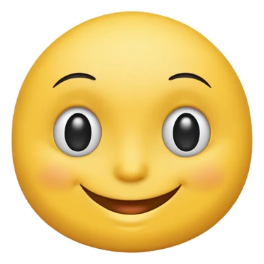 Profile smilie side eyed one eye sticker