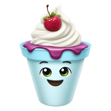 Frozen yogurt  sticker